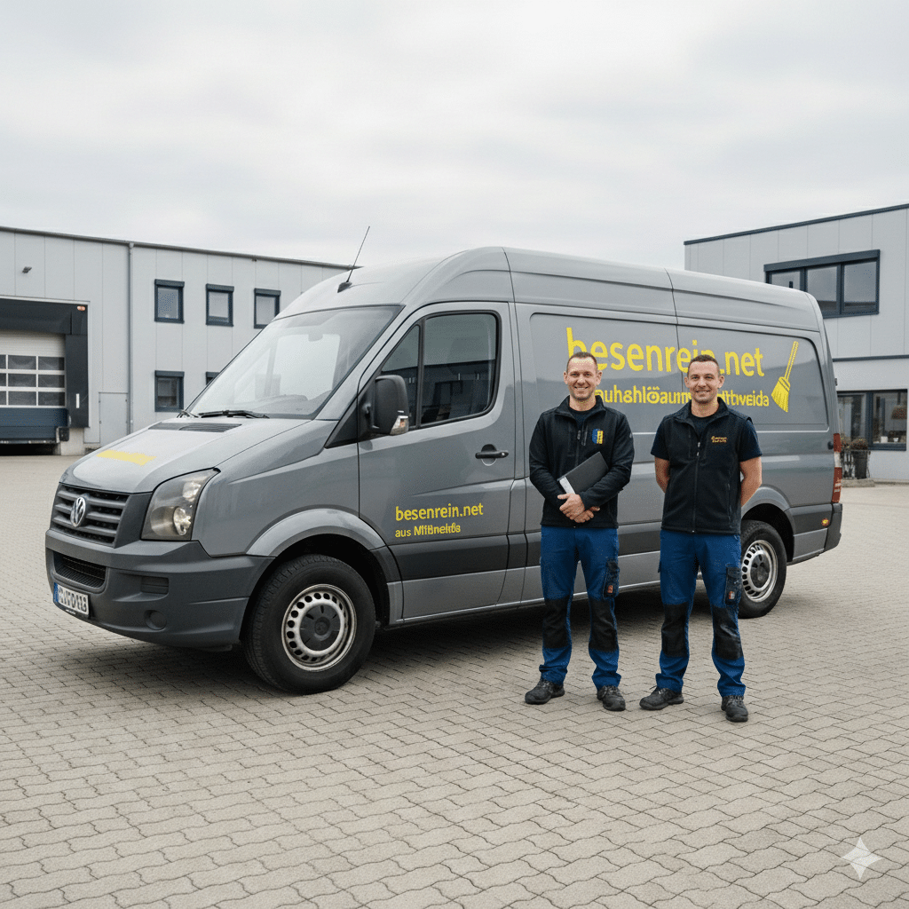 Vorher-Nachher-Vergleich einer professionellen Garagenentrümpelung in Frankenberg. Links zeigt das Bild eine mit Sperrmüll, Möbeln und Fahrrädern vollgestellte Garage. Rechts ist die gleiche Garage komplett leergeräumt und besenrein nach der Entrümpelung zu sehen.