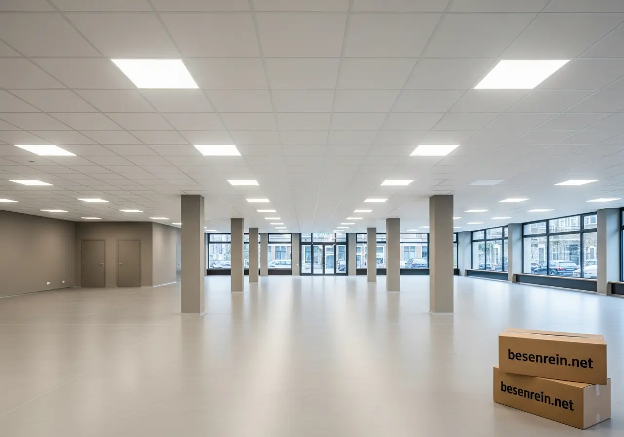 Messie-Hilfe vor Ort: Diskret, schnell und ohne Vorurteile Ein komplett geräumtes Gewerbeobjekt im Dachgeschoss mit sichtbaren Holzbalken und gepflegtem Dielenboden, bereit für die Übergabe nach einer professionellen Beräumung.